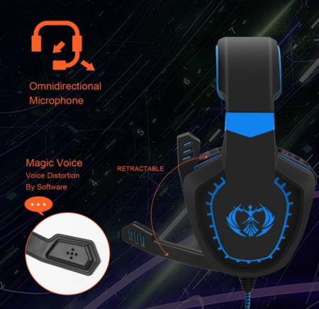 Căști gaming Anivia pentru Xbox One, PS4, PC, Laptop, Mac, Telefoane mobile [5]