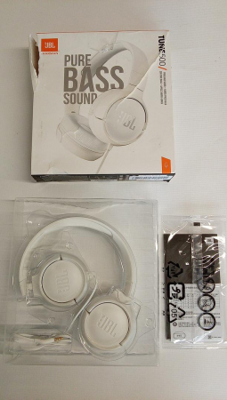 Casti on-ear cu fir JBL Tune 500 de la Harman, alb [5]