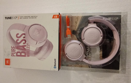 Casti on-ear JBL Tune 510, Bluetooth 5.0, autonomie 40 ore, roz [1]
