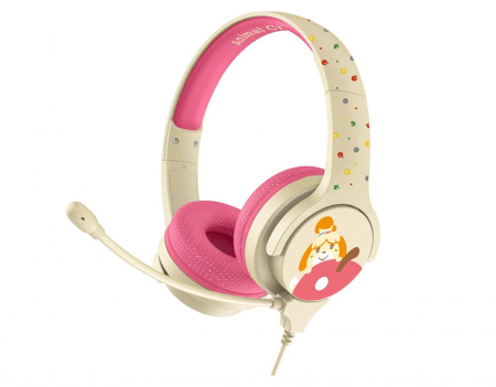 Playere, Boxe & Casti - Căști pentru copii OTL Technologies Animal Crossing, crem/roz, AC0848