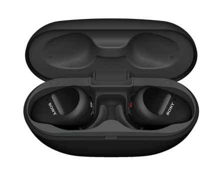 Casti sport in-Ear Sony WF-SP800NB, True Wireless, Bluetooth, Microfon, Autonomie 18 ore, Negru [6]