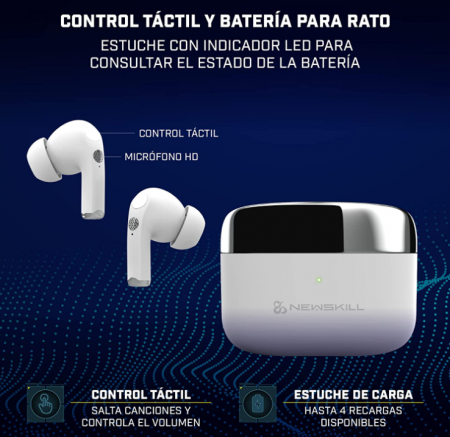 Casti Wireless Anuki Bluetooth Fara fir, Earbuds cu control touch [1]