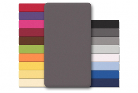 Cearceaf CelinaTex Lucina Bumbac, 200 x 200 - 200 x 220 cm, Antracit [0]