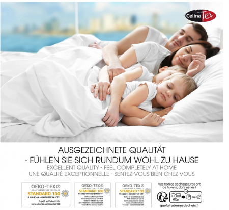 Cearceaf CelinaTex Lucina Bumbac, 200 x 200 - 200 x 220 cm, Antracit [4]