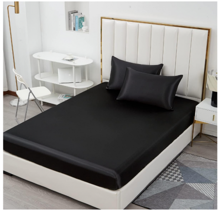 Cearceaf de pat satinat Nayoroom, 180 x 200 cm, neteda si confortabila [3]