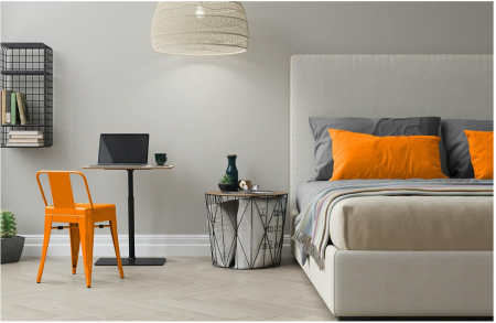 Cearșaf de pat fără elastic Npluseins, 100% bumbac, aprox. 240 x 275 cm, roz închis [2]