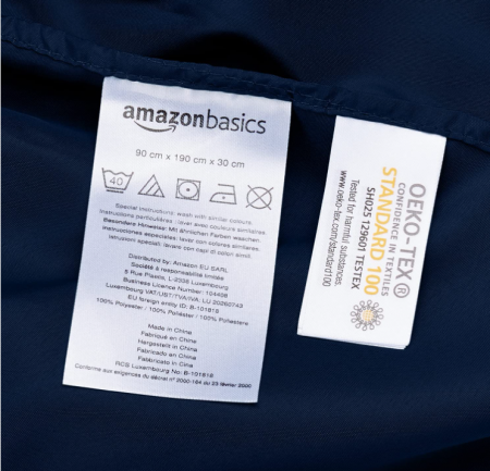 Cearşaf din microfibră de poliester, bleumarin, dublu [1]