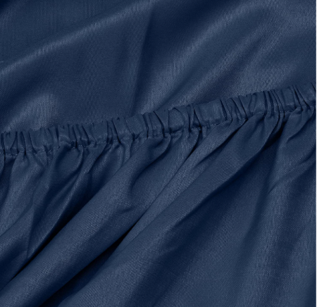 Cearşaf din microfibră de poliester, bleumarin, dublu [3]