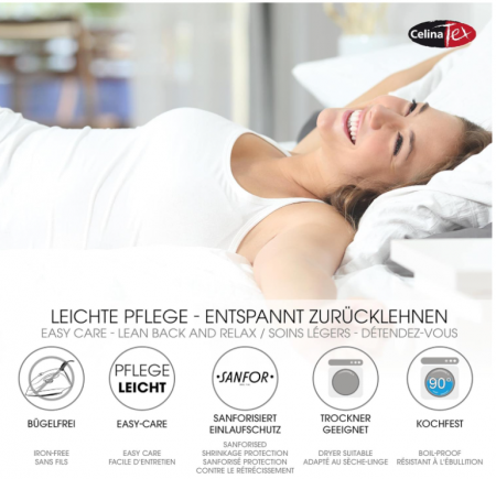 Cearsaf/Lenjerie de pat CelinaTex Lucina, cu elastic, bumbac, 180 x 200 - 200 x 200 cm, Rosu [2]