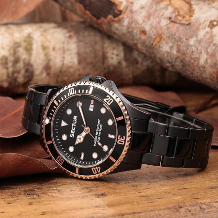 Ceas barbatesc Sector No Limits R3253161039, Analog, Negru [9]