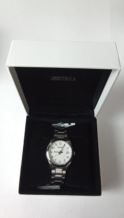 Ceas bărbătesc Seiko Dress SUR459P1 cu quartz, alb [1]
