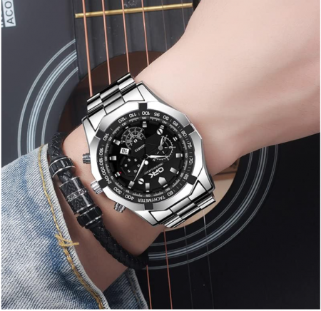 Ceas Basfur Ho-Montre-012-01, Argintiu, Modern [7]