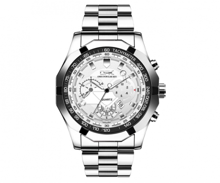 Ceas Basfur Ho-Montre-012-01, Argintiu, Modern [0]