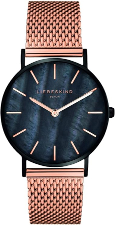 TOATE PRODUSELE - Ceas dama analog Liebeskind Berlin, negru, 34mm, otel inoxidabil, 5ATM, rose gold
