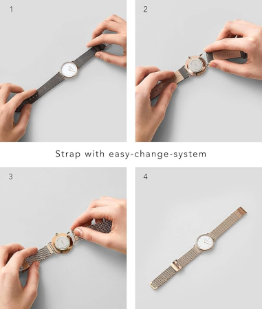 Ceas dama analog Liebeskind Berlin, negru, 34mm, otel inoxidabil, 5ATM, rose gold [10]