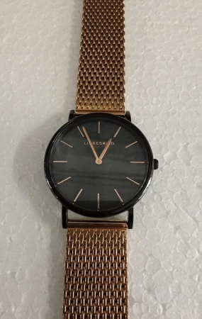 Ceas dama analog Liebeskind Berlin, negru, 34mm, otel inoxidabil, 5ATM, rose gold [1]