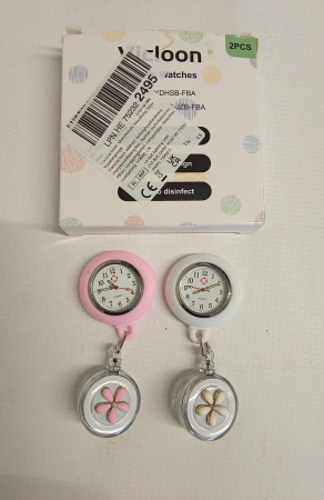 Ceas de buzunar cu rever Vicloon cu husă din silicon pentru medici, paramedici, asistente [1]