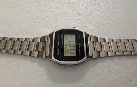 Ceas retro bărbătesc Casio Collection A158WEA, argintiu [6]