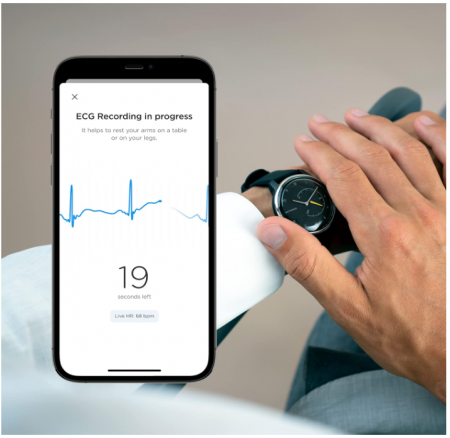 Ceas smartwatch Withings Move ECG, Negru [5]