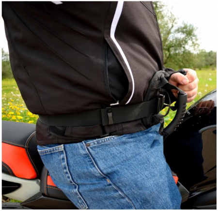 Centura de siguranta pentru pasageri motociclete Pelucton, negru [5]
