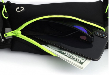 Centura pentru sticle de apla, 2 x 175 ml, stil sportiv, negru [4]