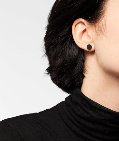 Cercei unisex Liebeskind Berlin LJ-0067-E-07, oțel inoxidabil mat, negru [4]