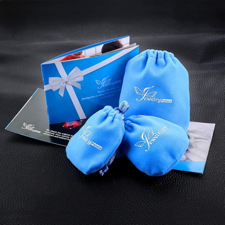 Cercei lungi suspendați pentru femei JewelryPalace, 925 Silver, albastru/auriu [4]