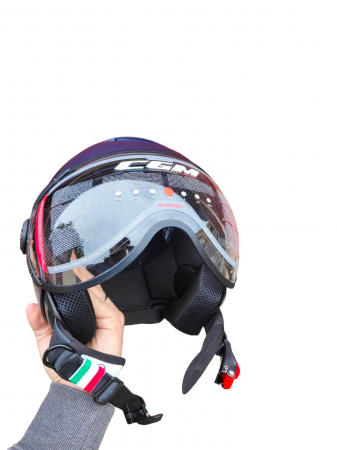 CGM Florence Mono Cască Demi-Jet pentru bărbați, albastru, M (57-58 cm) [5]