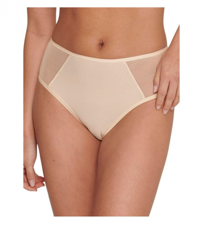Lenjerie intima femei - Chilot clasic cu talie inalta pentru femei Sloggi Soft Adapt High Waist Maxi, bej, S