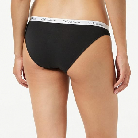 Chiloti Calvin Klein pentru damă, set de 3 bikini, Marimea M, negru [6]