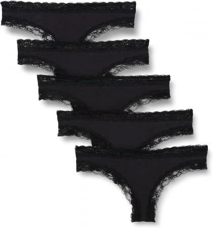 Chiloti dama Tanga Iris & Lilly din bumbac, pachet de 5, Marimea 3XL [0]