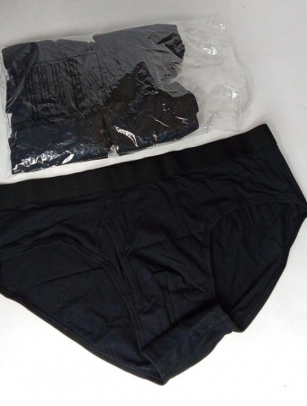 Chiloti din bumbac Amazon Essentials pentru bărbați, pachet de 7, negru, Marimea XL [1]