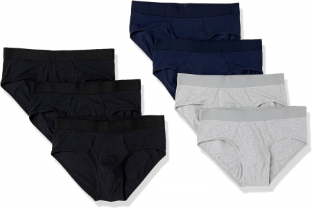 Fashion - Chiloti pentru bărbati din bumbac Amazon Essentials, pachet de 7, Marimea M