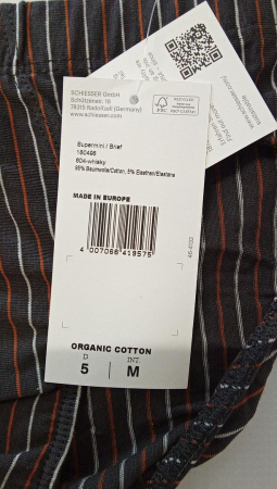 Chiloti pentru bărbați Schiesser din bumbac 95/5, Marimea M [2]