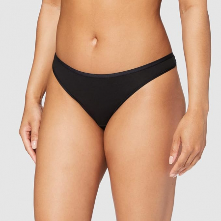 Chiloti pentru damă Iris & Lilly , pachet de 6, Negru, Marimea XXL [6]