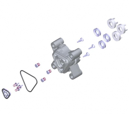 Cap pompa pentru aparat de spalat cu presiune, KARCHER 9.002-456.0, K4, K5 [3]