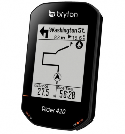 Ciclism - Ciclocomputer Bryton 420H Rider, unisex adulți, negru
