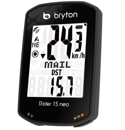 Ciclocomputer pentru bicicleta Bryton Rider 15 Neo E, negru [4]