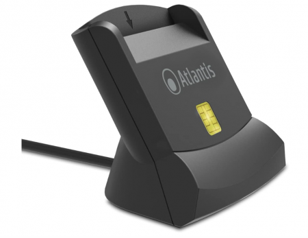 Cititor de carduri inteligent Atlantis P005-SMARTCRV-U, pentru pc si notebook, port usb, Negru [5]