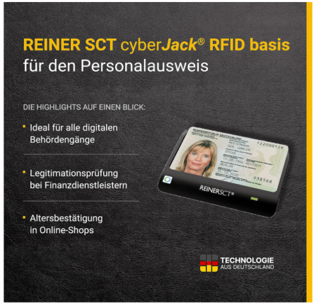 Cititor de carti de identitate Reiner SCT cyberJack RFID Basis nPA [2]