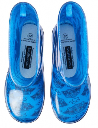 Cizme pentru copii cu model Paw Patrol, albastru, marime 28 [4]