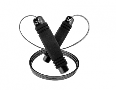 Accesorii Fitness - Coarda de sarit FAST36 pentru adulti, neagra