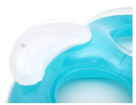 Colac de inot dublu Bestway 43009, 188 x 117 cm, albastru/alb [4]