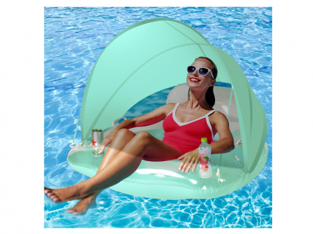 Piscine si accesorii - Colac de inot Float Joy pentru adulti cu baldachin