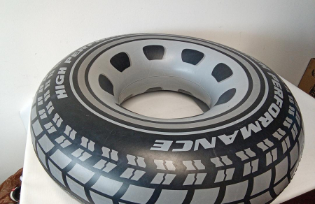 Colac de inot Intex Giant Tyre, model roata de masina, 91 cm [5]