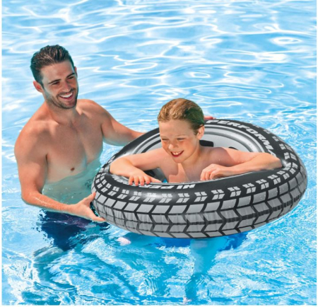 Colac de inot Intex Giant Tyre, model roata de masina, 91 cm [8]
