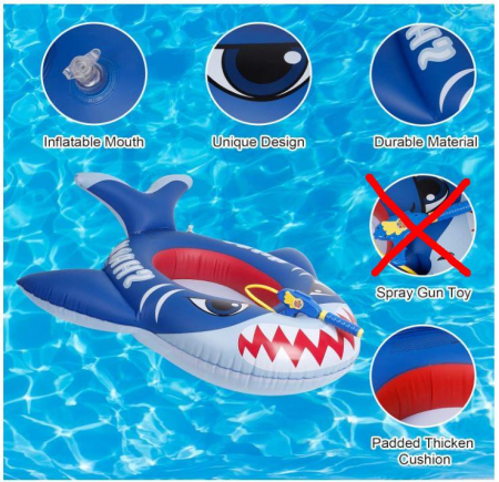 Colac de înot Olyee, pentru copii cu vârsta între 2-10 ani, rechin [6]