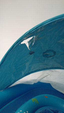 Colac de inot pentru bebelusi LAYCOL, cu baldachin, UPF50+, 6-36 de luni [1]