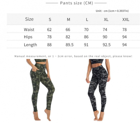 Colanti cu talie inalta pentru femei XJHKG, verde army, S [1]