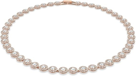 TOATE PRODUSELE - Colier pentru femei SWAROVSKI Angelic Crystal, finisaj auriu-roz, 37.5 cm